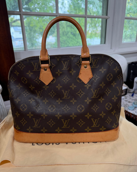 No Reserve - Louis Vuitton Bag Alma PM Monogram Coated Canvas Gold-Tone Hardware (M53151)