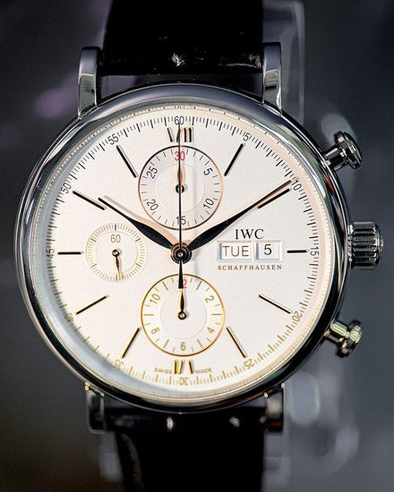 2019 IWC Schaffhausen Portofino 42MM Silver Dial Leather Strap (IW391031)