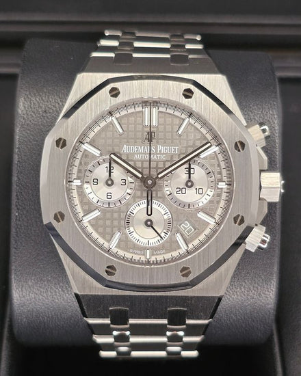 2022 Audemars Piguet Royal Oak Chronograph 38MM Grey Dial Steel Bracelet (26315ST.OO.1256ST.02)