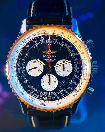 2024 Breitling Navitimer B01 Chronograph Black Dial Leather Strap (UB0127211B1P1)