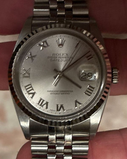 2003 Rolex Datejust 36MM Silver Dial Jubilee Bracelet (16234)