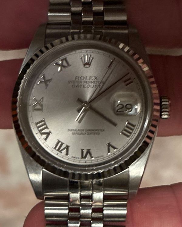 2003 Rolex Datejust 36MM Silver Dial Jubilee Bracelet (16234)