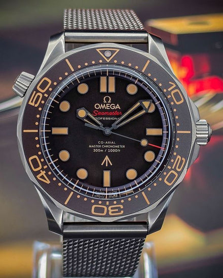 2026 Omega Seamaster Diver 300M 007 Edition 42MM Brown Dial Titanium Bracelet (210.90.42.20.01.001)