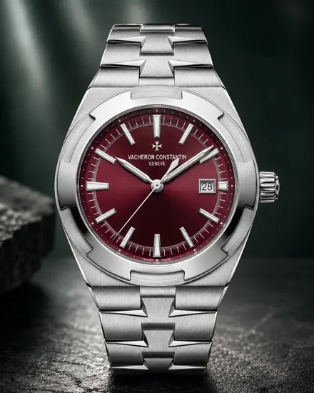 2026 Vacheron Constantin Overseas 34.5MM Burgundy Dial Steel Bracelet (4600V/200A-H127)