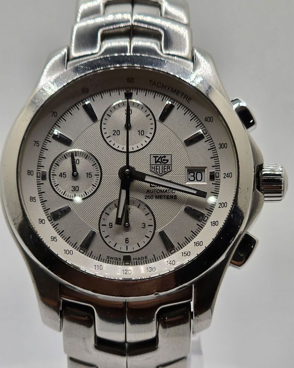Tag Heuer Link Calibre 16 Chronograph 42MM Silver Dial Steel Bracelet (CJF2111)