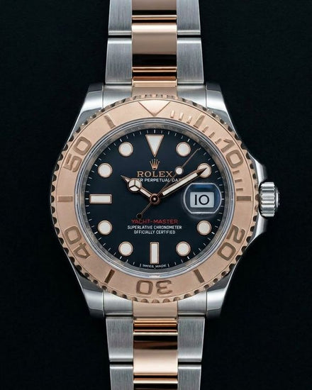2018 Rolex Yacht-Master 40MM Black Dial Two-Tone Oyster Bracelet (116621)
