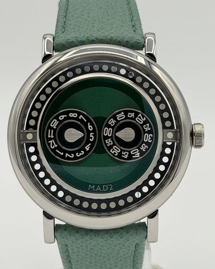 2025 MB&F MAD Edition 2 42MM Green Dial Leather Strap (M.A.D 2)