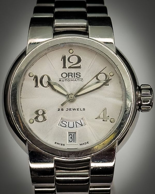 Oris TT1 38MM Silver Dial Steel Bracelet (635 7522)