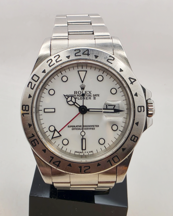 Rolex Explorer II "Polar" 40MM White Dial Oyster Bracelet (16570)