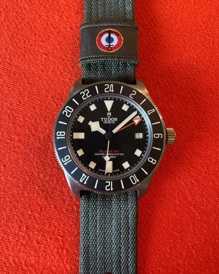 No Reserve - 2026 Tudor Pelagos FXD GMT "Aéronautique Navale" 42MM Black Dial Textile Strap (2542G267NU)