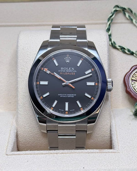 2008 Rolex Milgauss 40MM Black Dial Oyster Bracelet (116400)