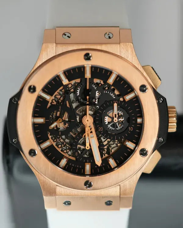 2018 Hublot Big Bang 44MM Black Dial Rubber Strap (311.PX.1180.RX)