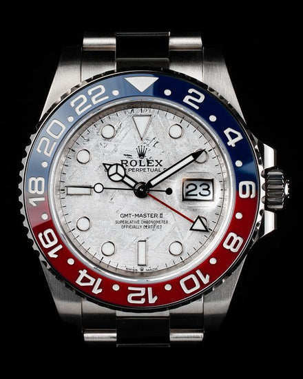 2020 Rolex GMT-Master II "Pepsi" 40MM Meteorite Dial White Gold Bracelet (126719BLRO)