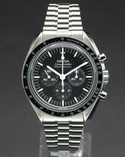 No Reserve - 2026 Omega Speedmaster Professional Moonwatch 42MM Black Dial Steel Bracelet (310.30.42.50.01.001)