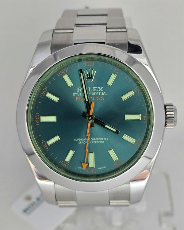 2018 Rolex Milgauss 40MM Blue Dial Oyster Bracelet (116400GV)