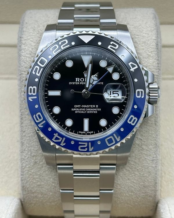 2019 Rolex GMT-Master II "Batman" 40MM Black Dial Oyster Bracelet (116710BLNR)