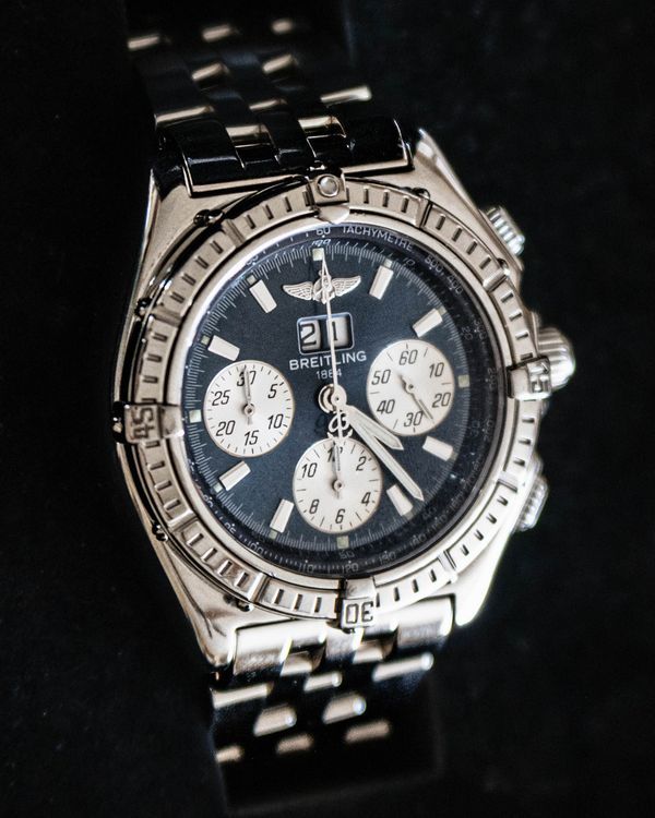 Breitling Crosswind Special Chronograph 44MM Blue Dial Steel Bracelet (A4435512/C516)
