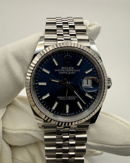 No Reserve - 2023 Rolex Datejust 36MM Blue Dial Jubilee Bracelet (126234)