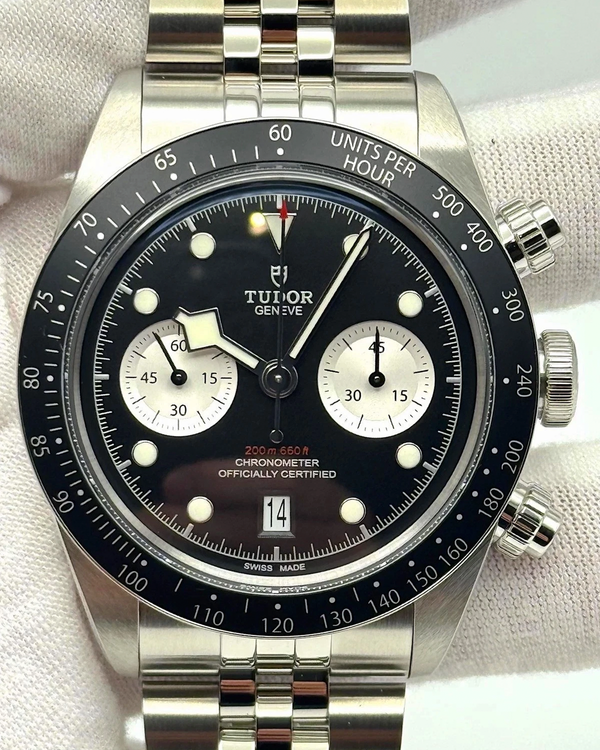 2026 Tudor Black Bay Chrono "Reverse Panda" 41MM Black Dial Steel Bracelet (79360N)