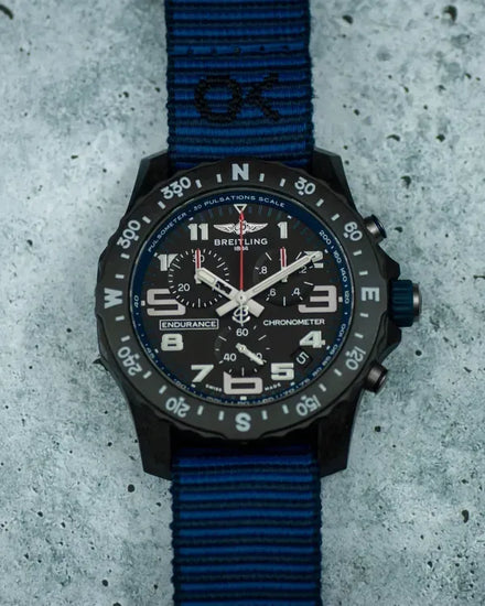 No Reserve - 2023 Breitling Endurance Pro 44MM Quartz Black Dial Rubber Strap (X82310D51B1S1)