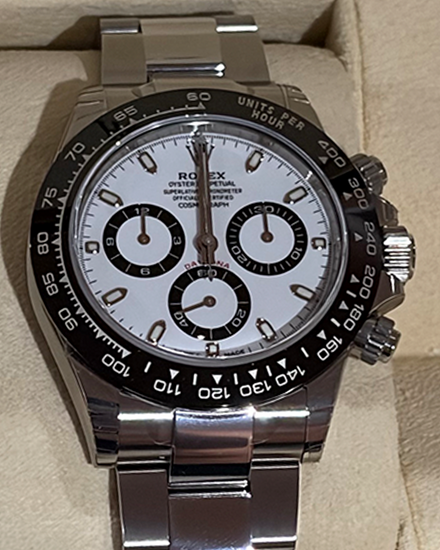 2021 Rolex Cosmograph Daytona 40MM White Dial Oyster Bracelet (116500LN)