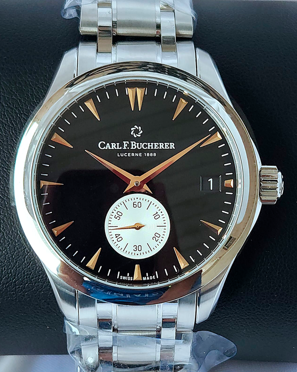 Carl F. Bucherer Manero 40.6MM Black Dial Steel Bracelet (00.10924.08.33.21)