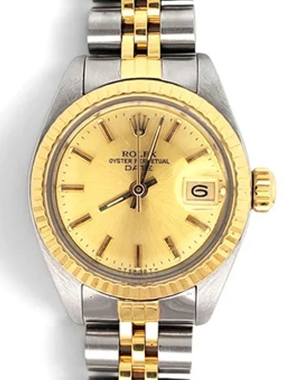 1986 Rolex Lady-Datejust 26MM Champagne Dial Two-Tone Jubilee Bracelet (6917)