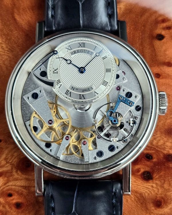 2015 Breguet Tradition 40MM Skeleton Dial Leather Strap (7057BB/11/9W6)