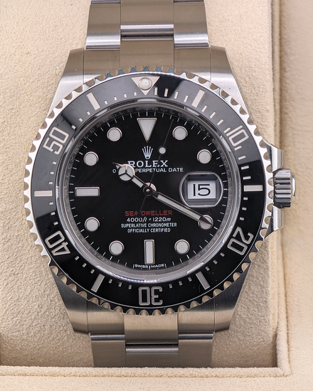 No Reserve - 2018 Rolex Sea-Dweller "Red Letters 50th Anniversary" 43MM Black Dial Oyster Bracelet (126600)