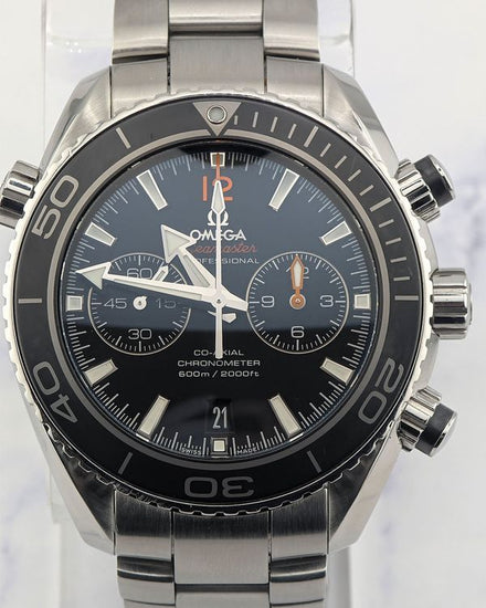 No Reserve - Omega Seamaster Planet Ocean 600M 45.5MM Black Dial Steel Bracelet (232.30.46.51.01.003)