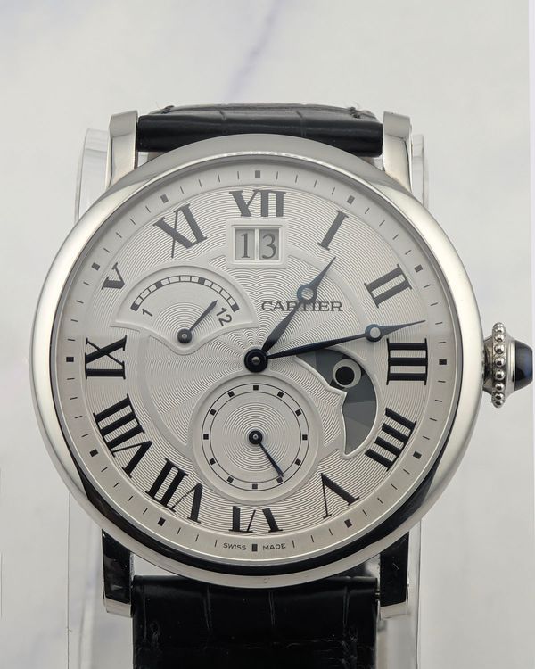 2017 Cartier Rotonde 42MM Strap Steel Silver Dial (W1556368)