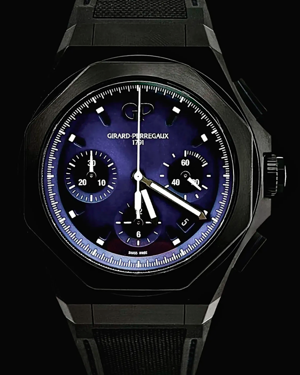2024 Girard Perregaux Laureato Absolute 44MM Blue Dial Rubber Strap (81060-21-491-FH6A)
