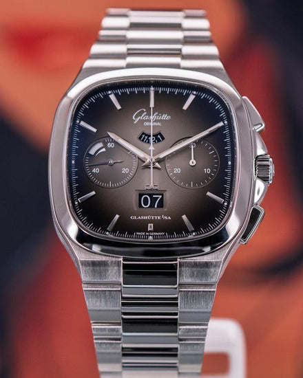 2020 Glashütte Original Seventies Panorama 40MM Grey Dial Steel Bracelet (1-37-02-05-02-70)