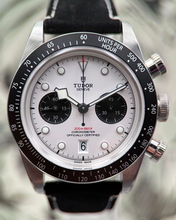 2021 Tudor Black Bay Chrono "Panda" 41MM White Dial Leather Strap (79360N)