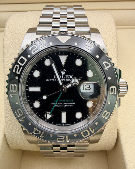 2026 Rolex GMT-Master II "Bruce Wayne" 40MM Black Dial Jubilee Bracelet (126710GRNR)