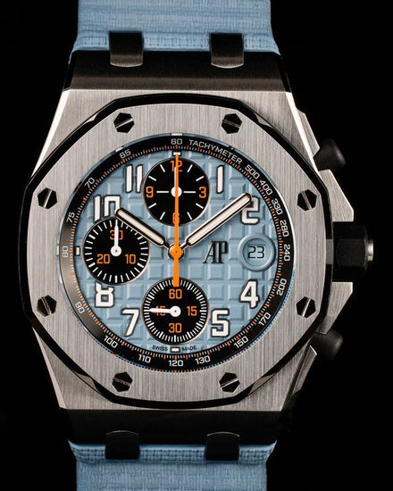 2021 Audemars Piguet Royal Oak Offshore 42MM Ice Blue Dial Rubber Strap (26238ST.OO.A340CA.01)