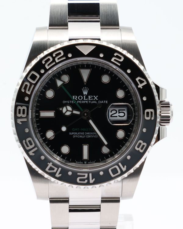 2026 Rolex GMT-Master II "Bruce Wayne" 40MM Black Dial Oyster Bracelet (126710GRNR)