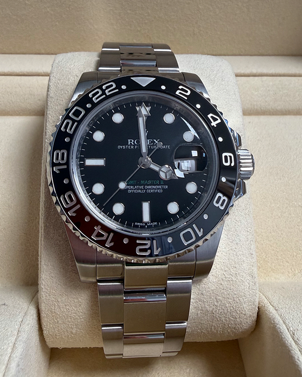 2012 Rolex GMT-Master II 40MM Black Dial Oyster Bracelet (116710LN)