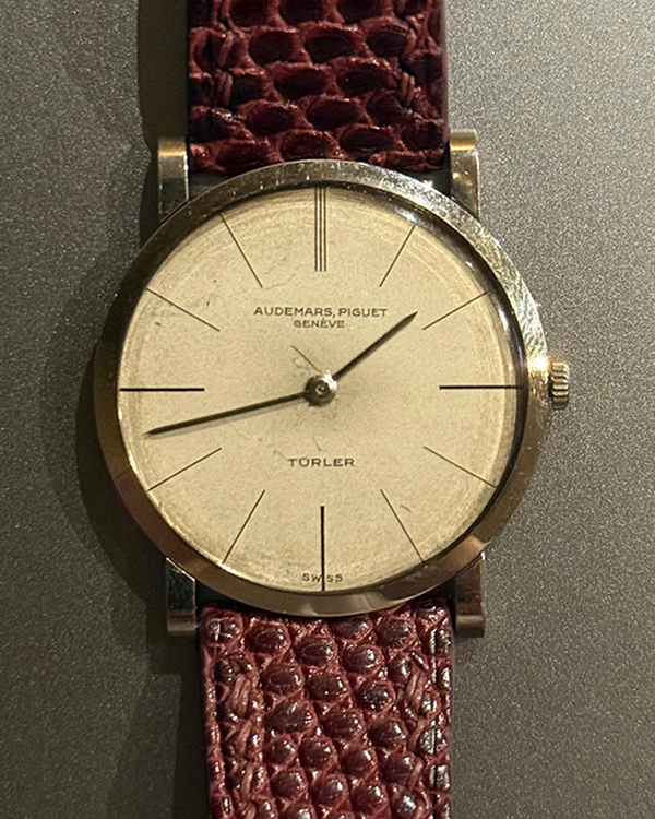 1950 Audemars Piguet Vintage 33MM Grey Dial Aftermarket Leather Strap (5043)