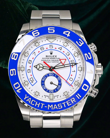 2018 Rolex Yacht-Master II 44MM White Dial Oyster Bracelet (116680)