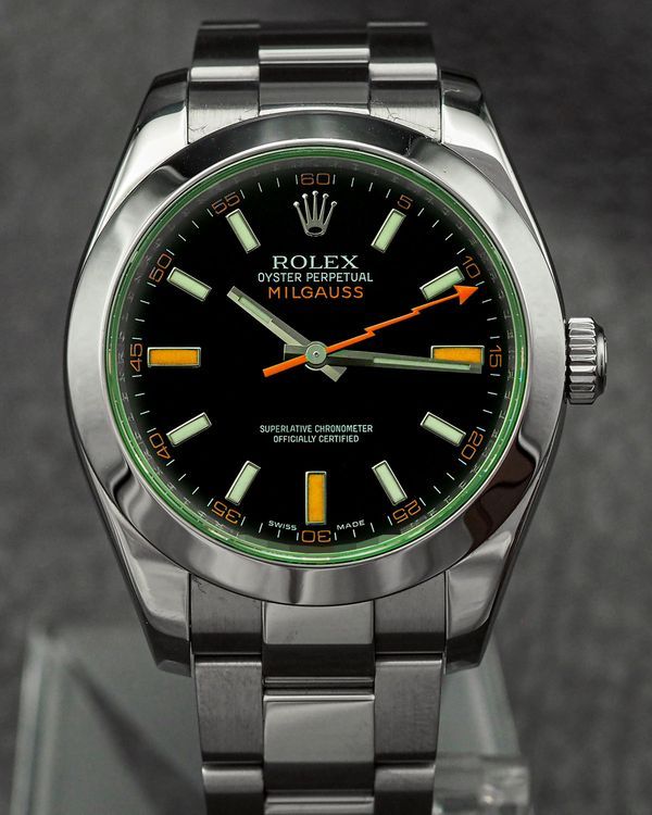 Rolex Milgauss 40MM Black Dial Oyster Bracelet (116400GV)