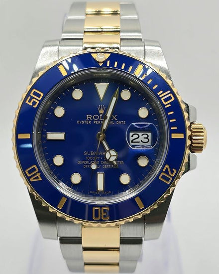 2012 Rolex Submariner Date "Bluesy" 40MM Blue Dial Two-Tone Oyster Bracelet (116613LB)