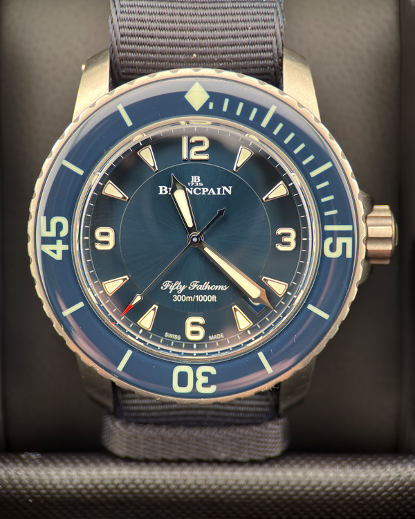 Blancpain Fifty Fathoms 45MM Blue Dial Textile Strap (5015-12B40-NAOA)