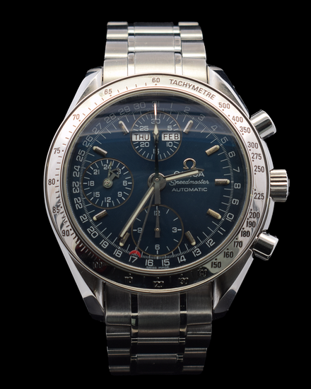 Omega Speedmaster Day-Date 39MM Blue Dial Steel Bracelet (3523.80.00)