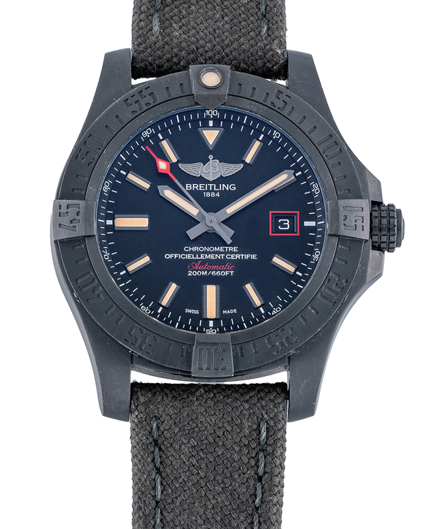 2020 Breitling Avenger Blackbird 44MM Black Dial Textile Strap (V17311)