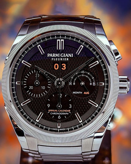 2021 Parmigiani Fleurier Tonda Chronograph GT Acier L.E. 42MM Black Dial Steel Bracelet (PFC906-0000210-B00182)