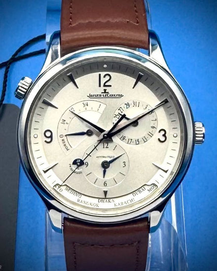 2022 Jaeger-LeCoultre Master Control Geographic 40MM Silver Dial Leather Strap (Q4128420)