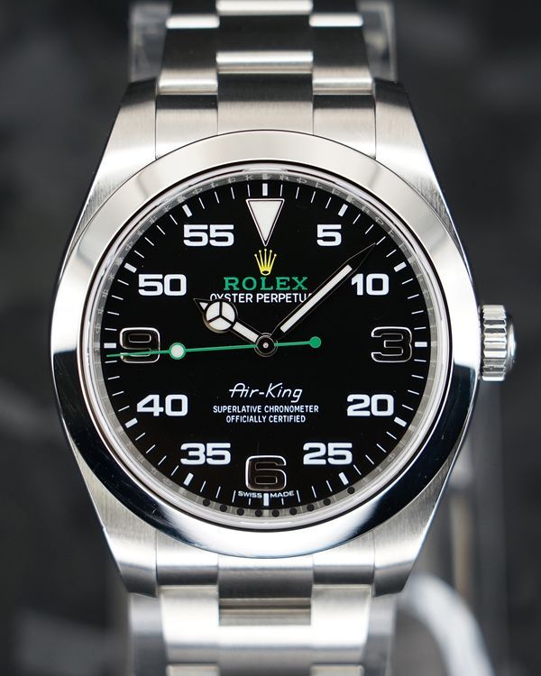 No Reserve - 2019 Rolex Air-King 40MM Black Dial Oyster Bracelet (116900)
