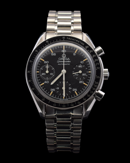Omega Speedmaster Reduced 39MM Black Dial Steel Bracelet (3510.50)