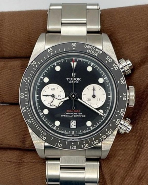 2025 Tudor Black Bay Chrono "Reverse Panda" 41MM Black Dial Steel Bracelet (79360N)
